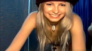 Cheerful Young Blonde Dances Naked On Her Webcam