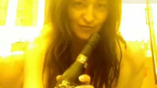 Bar girl bottle play