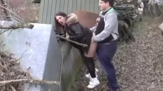 fat boy with small cock trying to fuck gorgeous busty bitch