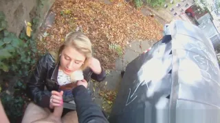 Real eurobabe pickedup and fucked outdoors
