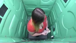 Gloryhole BBW sucks cock in public