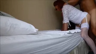 sissy housewife fucked around the house