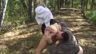 Rimming and peeing French mature woman