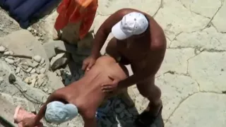 Mature Couple fucking at the Beach