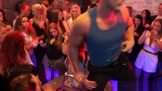 Clothed amateur teen tugs