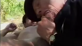 72 Year OLD Granny Gets Fucked Outdoors by 24 Year Old Dude