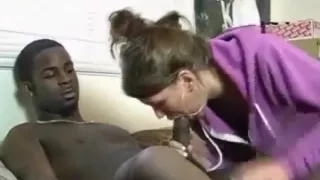 Husband starts to film his wife , but can't take it.