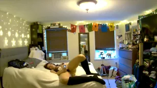 your girlfriend orgasms with vibrator while you watch through pet cam