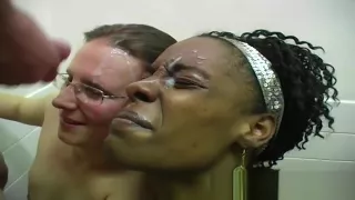 Facial cumshots for the trio