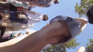 Dancing girl upskirt