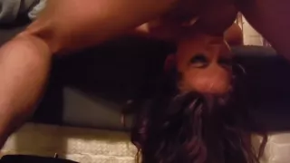 Extreme Brutal Face Fucking for this Bound Helpless Slut! But She loves It!