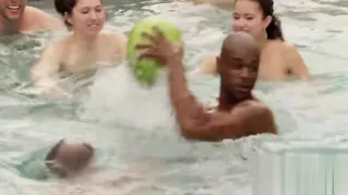 Two swinger ladies suck a guy big cock.