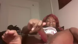 Fucking myself in my pretty dress