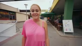 Cash for sex pretty girl with huge natural boobies