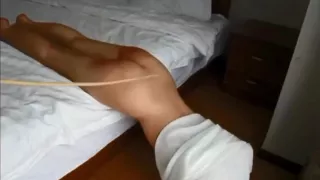 Slender Tamara punished with the cane