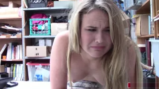 Teen in uniform fucked for stealing