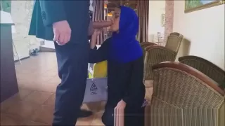Nervous Arab Refugee Given Cash For Sucking Massive Dick