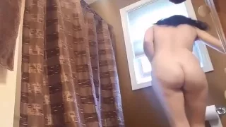 busty teen hidden shower after workout part 1