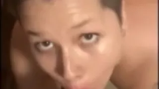 Tokii's First Blowjob; Cumshot On Pussy