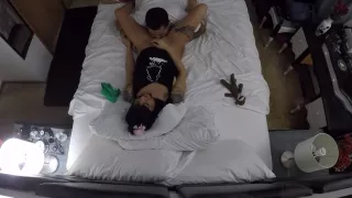She made him eat her pussy and he eats her girl cum grool