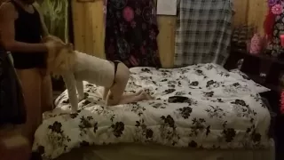 Bells Gets Hard Doggystyle and cumshot from her man