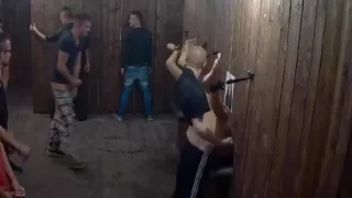 Reverse gloryhole fuck whichever pussy you like