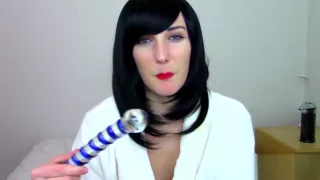 Twelve Days of Masturbation - Day 9 - Glass dildo