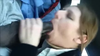 Milf Sucking BBC in the Car