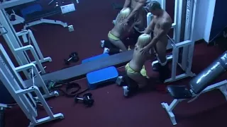 Voyeur angle of sex in the gym - Latin-Hot