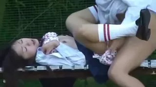 Sexual exciting outdoor sex