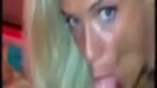 Hot Blonde Chick Swallows and Deepthroats Boyfriends Cock Real Hard