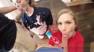 Dick in a box foursome with besties