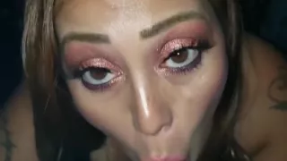 Sexy Smoking Latina Cock Sucking Tease