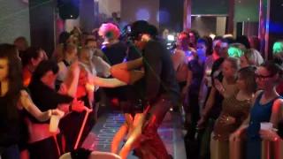 European party teens have an orgy in the club