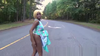 Ebony Girl Sexy Teen Amateur POV Blowjob Fuck Saudi Stranger In Public