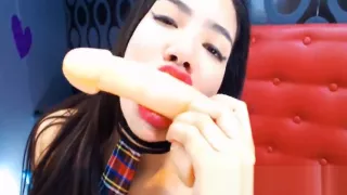 Hot Amateur Cam Teen Latina Girl Ramming Big Dildo In Her Wet Pussy