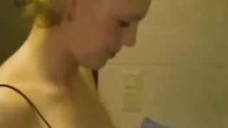 Beautiful blonde showers and then gets dirty - Julia Reaves