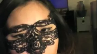 HD-POV of sexy Kim giving Chris a blowjob then reverse cowgirl finish!