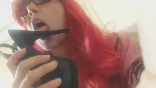 my new stepmother has many beautiful high sandals and does not just put them on her feet ...