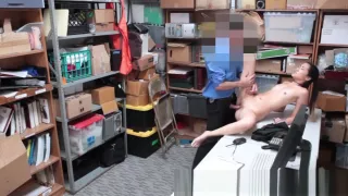 Teenage shoplifter fucked