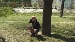 cute young babes peeing in nature