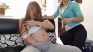 Shes pregnant and masturbated again in front of mother