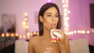 The Beauty and the Boobs. Oil show. Be nice and fap.