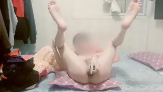 Naked femboy play with bbc