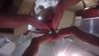 Black shemale fucking hard a guy in the shower