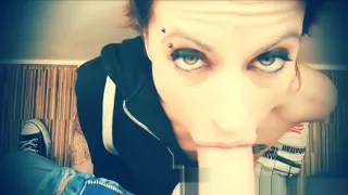 Orgasm competition. Oral creampie and cumshot in mouth. While I masturbate