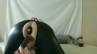 Latex Corset, Double-Ended Dildo & Anal Toys Get Me Off!