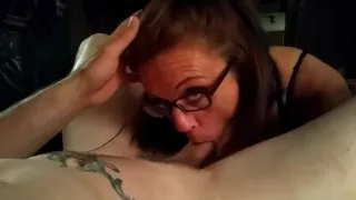 amateur babe has amazing dick sucking skills and a mouthful of cum