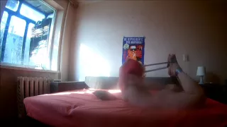 Pink haired teen love tape bondage