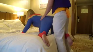 Captain Marvel with big ass fucks Aladdin :D